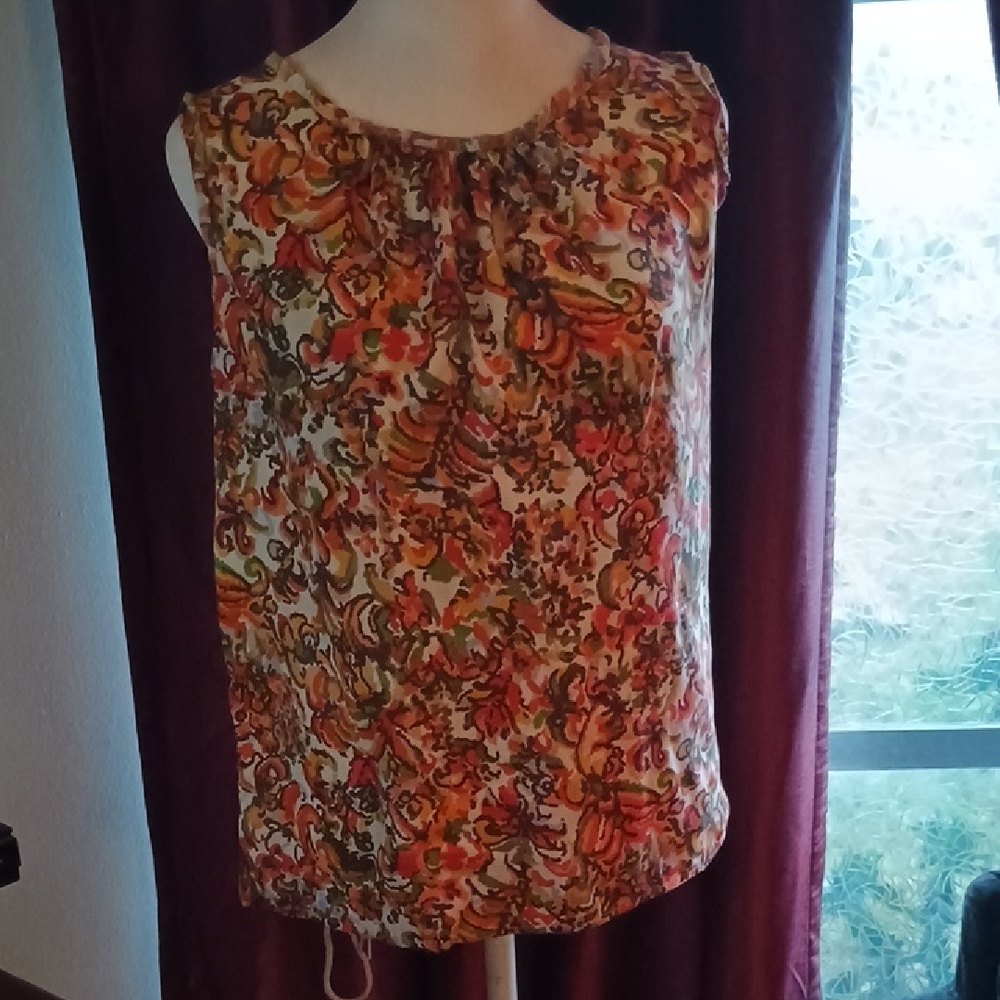 Talbots Multicolor Floral Blouse
